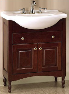 Charlton Home® Simpkins Narrow Depth Single Bathroom Vanity Base Only & Reviews | Wayfair